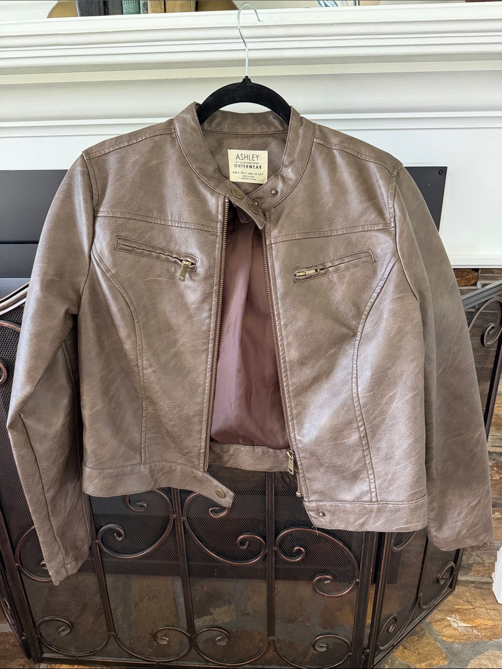 Women's Brown Moto Jacket